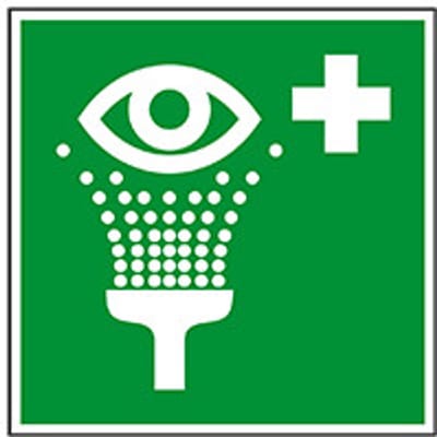 Oogdouche bord - aluminium - 200 x 200 mm - E011