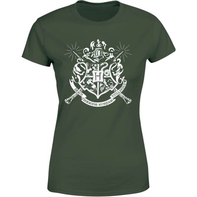 Harry Potter Hogwarts House Crest Women's T-Shirt - Green - XS