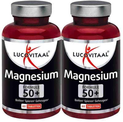 Lucovitaal Magnesium Formule 50+ - 2 x 60 tabletten - Voordeelverpakking