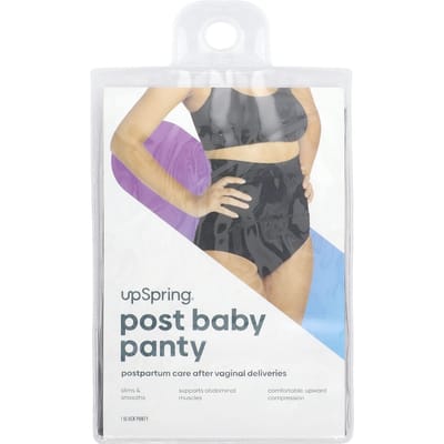 UpSpring, Culotte post-partum, petit/moyen, noir, 1 pièce gray