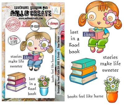 Aall & Create clearstamps A7 - Page turner