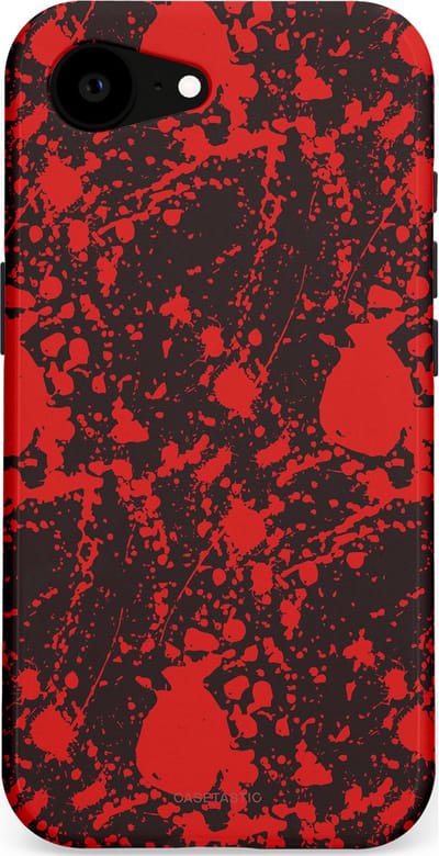 Casetastic Hoesje Geschikt voor Apple iPhone 16e Magsafe - Stijlvolle Beschermende Duo-layer Case - In de schaduw van bloed