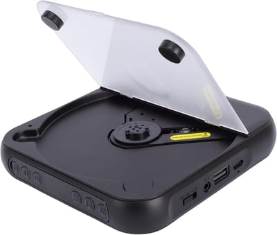 Draagbare CD Speler - Muziekspeler - Muziek Luisteren - Ingebouwde Speakers Bluetooth - 8 Uur Batterij - Zwart