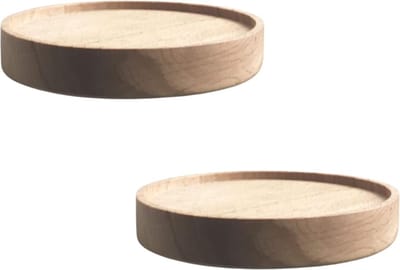 Wandplank - Houten Plank Wandmontage - Hoekrek Display Decor - Ronde Hoekplank - Organizer voor Slaapkamer Keuken Badkamer - Bruin