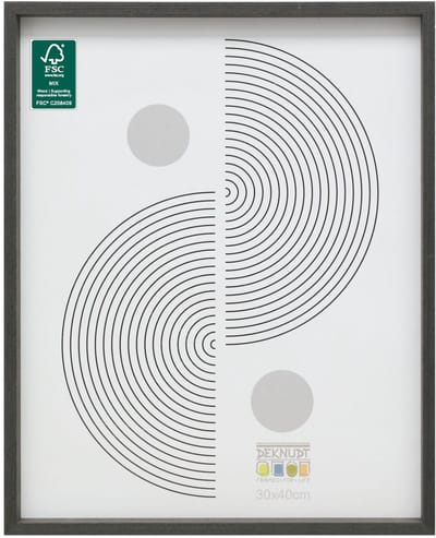 Deknudt Frames fotolijst - zwartgrijs - strak - hout - FSC Mix - 30x40