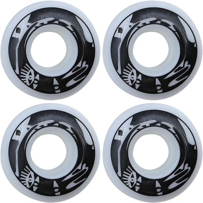 Reservewielen Skateboard - PU Wielen Set - Soepel Rijden - Hoge Elasticiteit - 54 mm Set - Wit