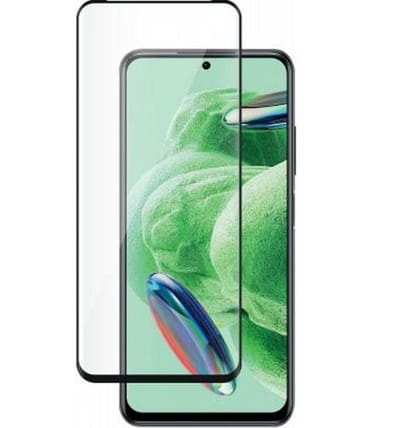 Bigben Connected, Screenprotector geschikt voor Xiaomi Redmi 12 - Anti-Fingerprint 2.5D, Transparant zwart