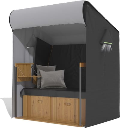 Waterdichte beschermhoes voor strandstoelen, UV-bestendig en winddicht - Maat 135 x 105 x 175/140 cm