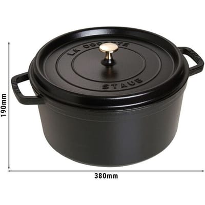 STAUB LA COCOTTE - Kookpot - Ø 300mm - Gietijzer - Zwart