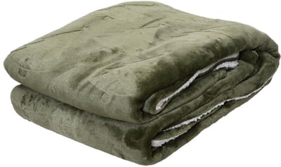 Sprei pesl130b170h1.5 cm donker groen Decoris