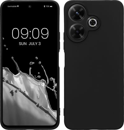 kwmobile telefoonhoesje geschikt voor Xiaomi Poco M6 4G - Hoesje voor smartphone - Precisie camera uitsnede - In mat zwart