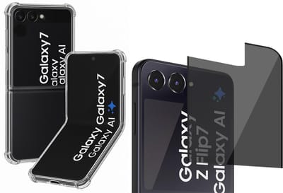 Hoesje geschikt voor Samsung Galaxy Z Flip 7 - Privacy Screenprotector Volledig Dekkend Glas - Shockproof Transparant