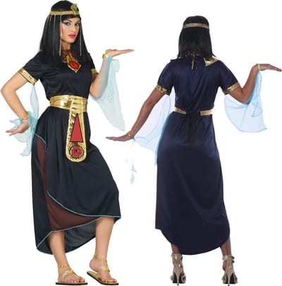 Fiestas Guirca - Kostuum Cleopatra zwart maat M (38-40) - Carnavalskleding - Carnaval - carnavalskleding 2027 - Carnaval kostuum