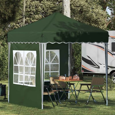 vidaXL - Pop-up - Feesttent - 195 - x - 195 - x - 245 - cm - Groen - Oxford - Stof
