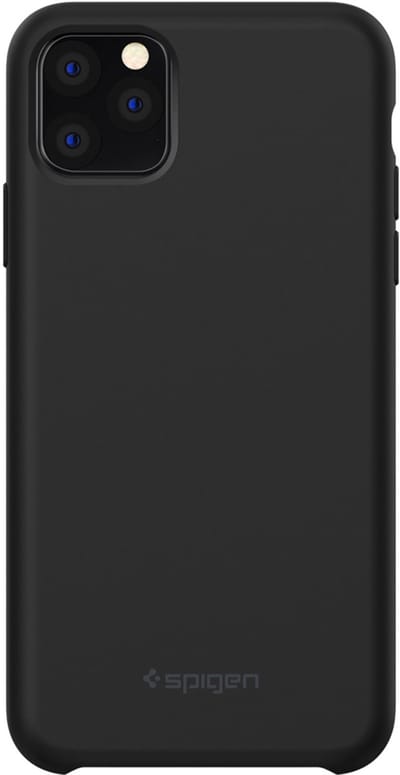 Spigen Silicone Fit Apple iPhone 11 Pro Max Hoesje Zwart
