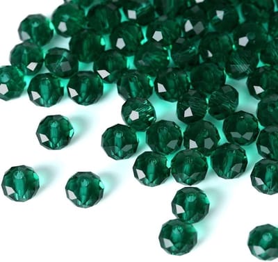 Faceted Glazen Kralen Set van 84 Stuks, 8mm Meerkleurige Kralen voor Sieraden Maken, Armbanden, Kettingen en Oorbellen in Groen