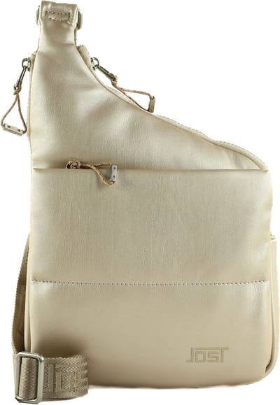 JOST Schoudertas Kaarina Crossoverbag Light Silver Beige