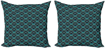 ABAKUHAUS Geometrisch Kussenhoes – Set 2x45 cm – Dubbelzijdig