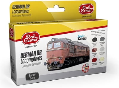 AMMO by Mig Jimenez Hobbyverf Acrylverf - MIG R1004 German DR Locomotives Ep IV - Acryl Set Verf set - 6x 17 ml