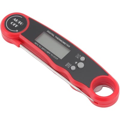 Digitale Voedselthermometer Vleesthermometer Sonde met Magneet Achtergrondverlichting voor Keuken Buiten Grillen gray