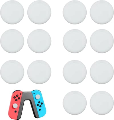 14-delige Joystick Caps voor Switch Controller - Rubber en Silicone Thumb Caps, Grip Covers en Joy Con Accessoires voor Verbeterde Controle