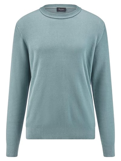 Trui ronde hals Van MAERZ Muenchen turquoise
