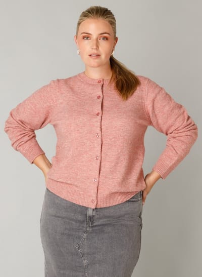 YEST CURVE Roelien Essential Cover ups - Dark Rose/Melange - maat X-0(44)