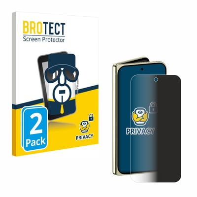BROTECT - privacy screenprotector voor Google Pixel 10 Pro Fold - Folie Beschermfolie Blauwlichtfilter 2 Stuks