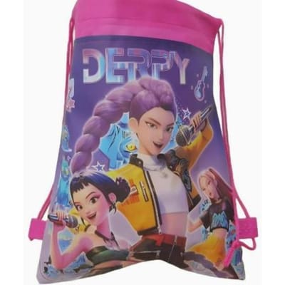 Mooie KPOP Heksenjacht Non-woven Bundelzak Zak met Trekkoord Kinderen Lichtgewicht Draagrugzak Opbergzak W144353WW-