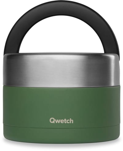 Qwetch Lunchbox handvat Geïsoleerd - Granite Kaki