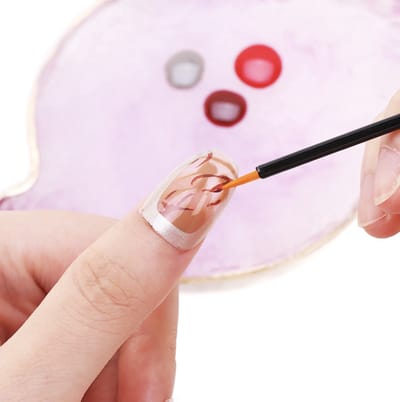 Hiden - Herbruikbare Nail Art kwasten - Hygiënische nagel penselen - Nagel penselen voor beginners - Betaalbare nail art tools - Nagel penselen voor Gel lak en nagellak - 5 stuks
