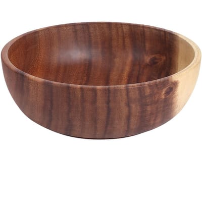 22x7.5cm Milieuvriendelijke Houten Saladekom Container Voedsel Fruit Serveerschaal Keukentafelgerei