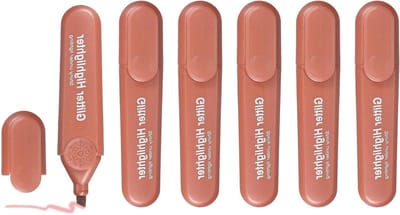 Glittermarkeerstiften Set van 6 - Bling op Waterbasis, Brede Punt, Pastelkleurige Markers voor Kantoor en Thuisgebruik, Ideaal voor Studiebenodigdheden en Creatief Schrijven