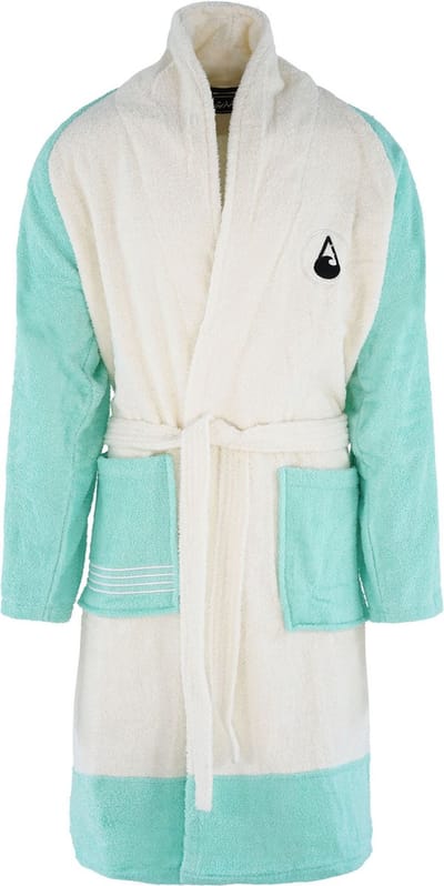 Badjas - Unisex - Wave Hawaii - Quatro - Katoen - Maat L - 100% katoen gecertificeerd volgens Oeko Tex Standard 100, vrij van schadelijke stoffen