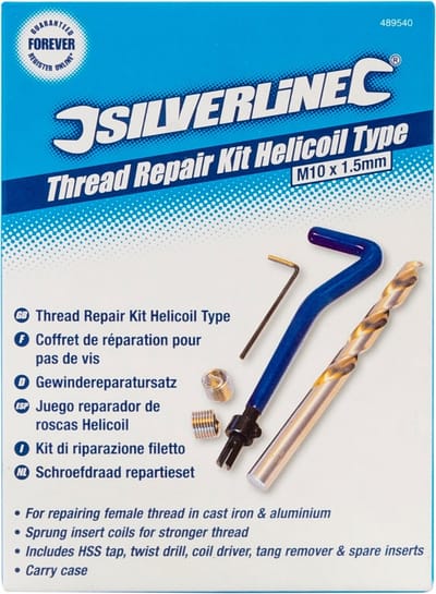 Silverline Schroefdraad repartie set M10 x 1,5 mm