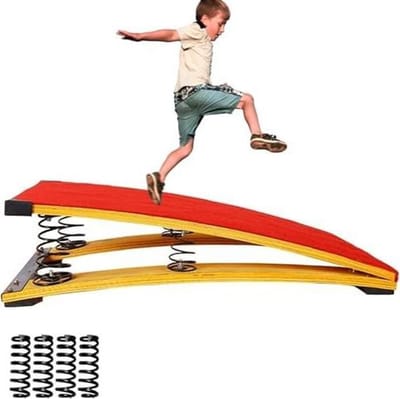 Gymnastiekspringplank - Oefenplank Elastisch - Atletiektraining Thuis - Massief Houten Constructie - Tot 40.8 kg - Niet gespecificeerd