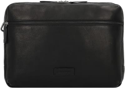 Jack Kinsky Porto Schoudertas Leer 33 cm - Jongens - schwarz