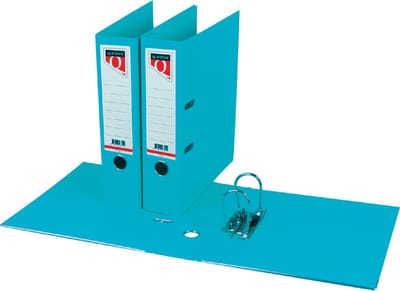 Ordner Quantore - A4 - 80mm breed - PP kunststof - turquoise
