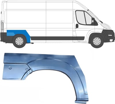 Reparatiepaneel achterspatbord voor Peugeot Boxer 2006-2025 / Rechts