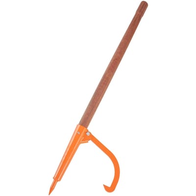 Levier à bois 46,5 po Manche en bois Leveur de billots Ouverture max. 18 po Rouleau à billots