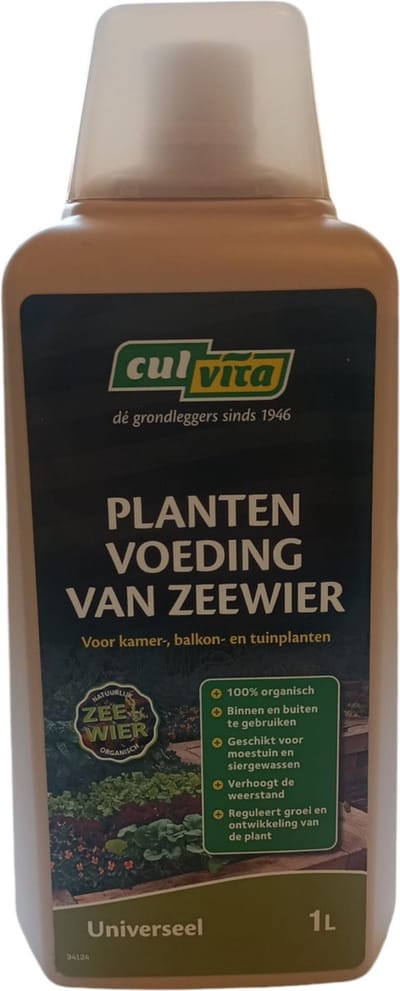 Zeewier Vloeibare Plantenvoeding 1 Liter – 100% Plantaardige Bladvoeding voor Sterkere en Gezondere Planten – Hoog in Natuurlijke Groeistoffen en Sporenelementen