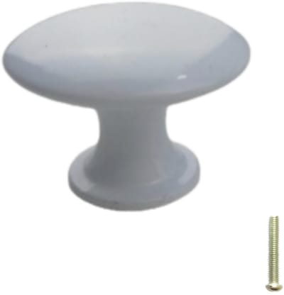 Witte Meubelknop – Kastknop 3cm – Inclusief Bevestigingsbout – Meubelbeslag voor Kast, Lade