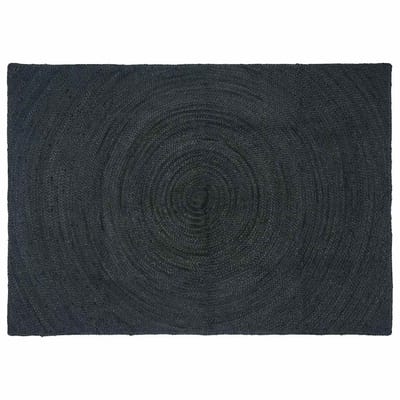 vidaXL - Vloerkleden - Donkergrijs - 120 - x - 170 - cm - Jute