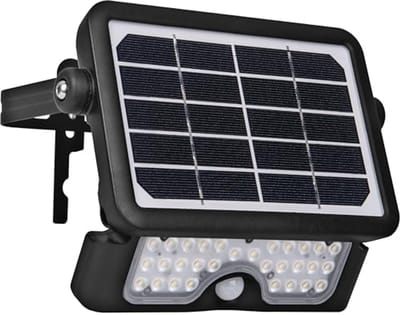 Zonneschijnwerper met PIR-bewegingsmelder - 5 Watt LED, IP65, Buitenverlichting