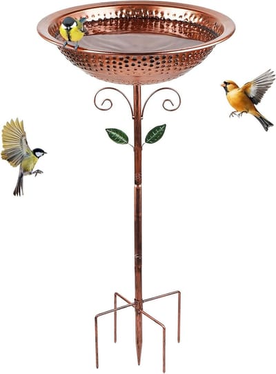 Vogelbad op Voet - Vogelhuisje op Paal - tuininrichting