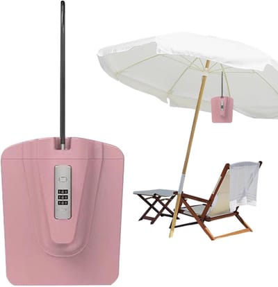 Draagbare kluis - Combinatie beveiliging - Veilig reizen - Verwijderbare kabel - 13.2B x 1H cm - Roze