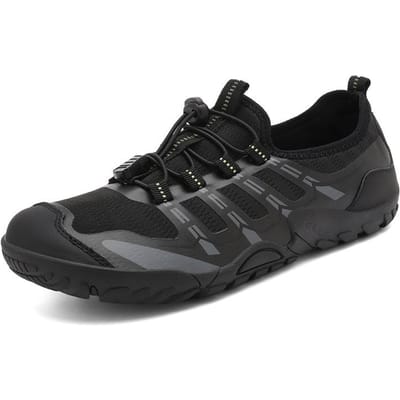 Nieuwe Sneldrogende Heren Aqua Schoenen Lichtgewicht Koppel Waterschoenen Mode Antislip Heren Wandelsneakers Outdoor Flats 37-48 39 zwart