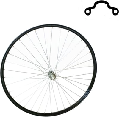 Falkx Voorwiel 28 inch - Westwood profiel - Aluminium velg - Zwart - Geschikt voor stadsfietsen