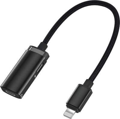 2-in-1 Audio + Charge Splitter - Geschikt voor iPad, iPhone met Lightning Aansluiting