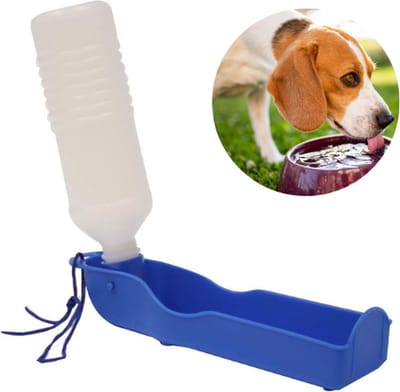 Honden Drinkfles - Drinkbak hond - Honden Waterfles - Waterfles Hond Onderweg - Dieren Drinkfles - Honden - Drinkfles voor Onderweg - Blauw